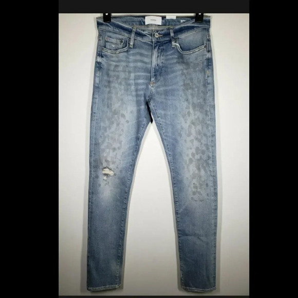 Ovadia & Sons New York Men's Skinny Jeans 001 Paint Light Wash Denim Siz… - Picture 2 of 7